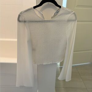 Likely Long-Sleeve Rouched Blouse